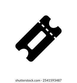 Ticket simple icon vector. Flat design. White background.ai