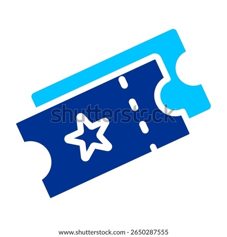 Ticket Simple Icon Vector Illustration Concept
