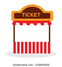 Ticket stand of a circus - Vectoir illustration