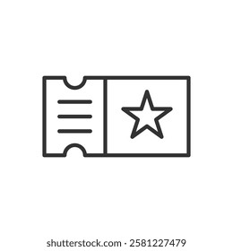 Ticket Star Icon Sign Symbol