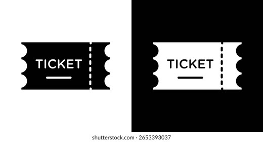 Ícone de stub de ticket Gráficos escalonáveis por vetor