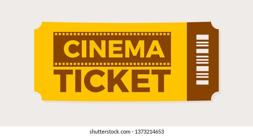  Ticket stub isolated on a background. Retro movie event tickets. Cinema Ticket icon vector illustration in the flat style.