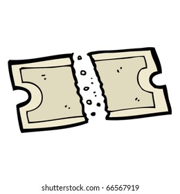 ticket stubs cartoon