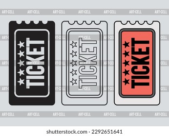 Ticket SVG, Ticket Clipart, Ticket Silhouette, Train Ticket SVG svg
