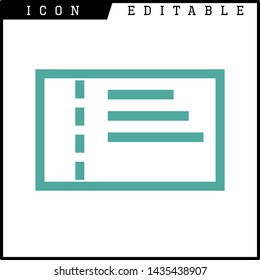 ticket symbol icon isolated sign symbol vector illustration - vector
