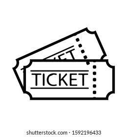 Ticket Symbol Icon Vector Illustration