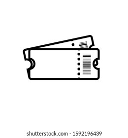 Ticket Symbol Icon Vector Illustration