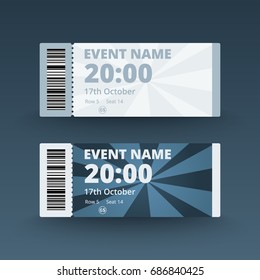 ticket template for concert vector illustration 