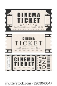 Ticket template set. Pass card design. Isolated. Vector illustration.