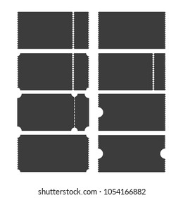 Ticket template vector icon