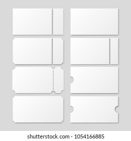 Ticket template. Vector  realistic