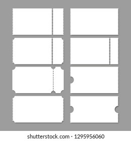 Ticket template. Vector realistic