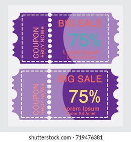  ticket templates. Trendy design Vector