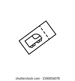Ticket train icon. Element of train station icon