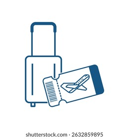 Plantilla de diseño de logotipo de Vector de icono de viaje y vuelo