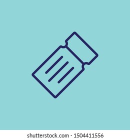 Ticket to travel vector icon