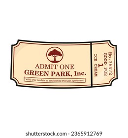 Icono de color del vector de tickets. Cupón de ilustración vectorial sobre fondo blanco. Icono de ilustración de color aislado del boleto.