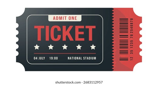 Diseño de Vector de entradas, Entrada de película, Evento, Festival, Cine, Concierto.