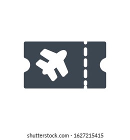 ticket vector glyph color icon 