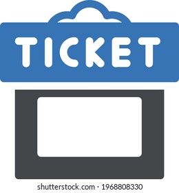 Ticket-Vektorsymbol