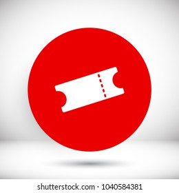 Ticket vector icon 