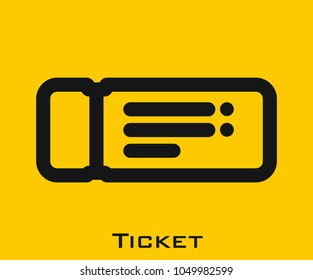 
Ticket vector icon