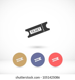 Ticket vector icon 
