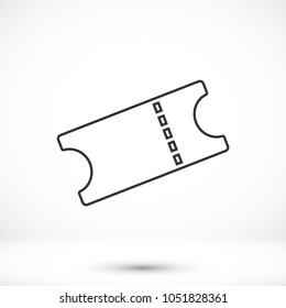 Ticket vector icon 