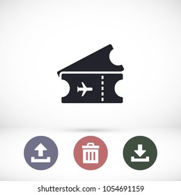 Ticket vector icon 