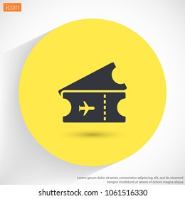 Ticket vector icon 