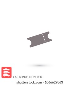 Ticket vector icon 