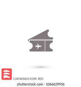 Ticket vector icon 