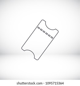 ticket Vector icon