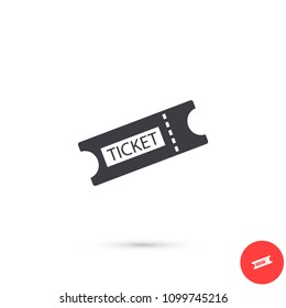 Ticket vector icon 