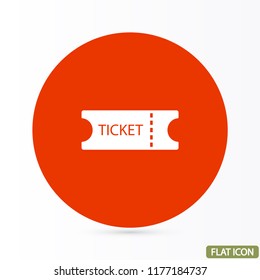 Ticket vector icon 