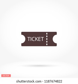 Ticket vector icon 