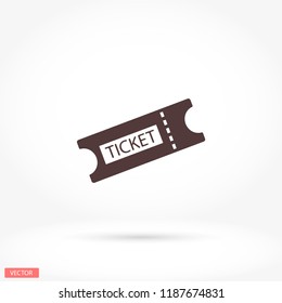 Ticket vector icon 