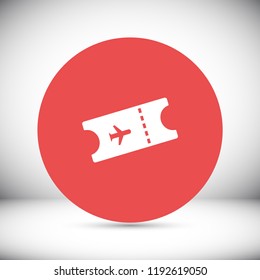Ticket vector icon 