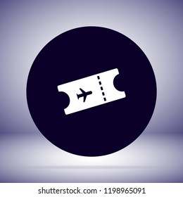 Ticket vector icon 