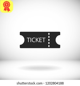 Ticket vector icon 