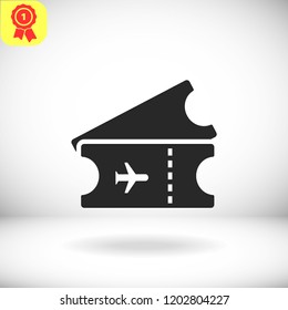 Ticket vector icon 