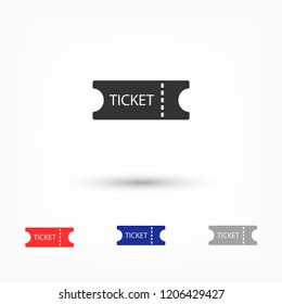 Ticket vector icon 