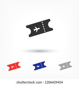 Ticket vector icon 