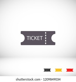 Ticket vector icon 