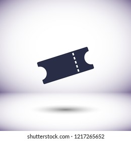 Ticket vector icon 