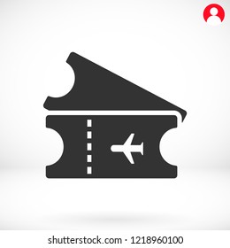 Ticket vector icon 
