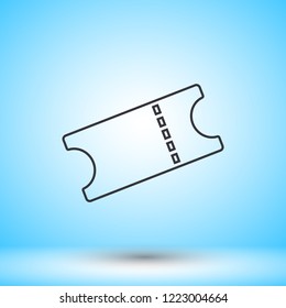 Ticket vector icon 