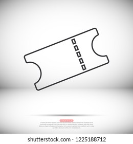 Ticket vector icon 
