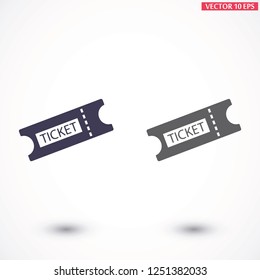Ticket vector icon 