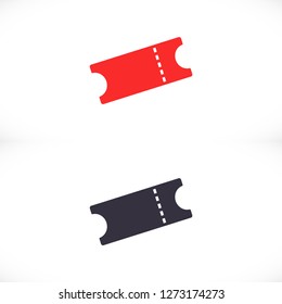 Ticket vector icon 